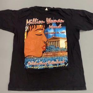 1990s Million Woman March tee, Rap tee, Single Stitch (Retro/Design/Remake)